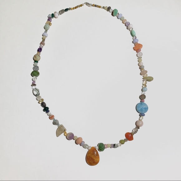 New: Semi Precious Stones Original Necklace - Picture 14 of 16